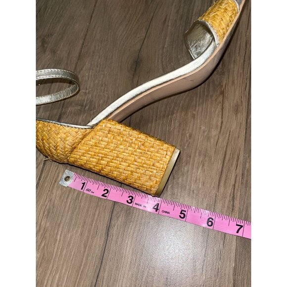 LIlly PulitzerAmber Lynn Womens Woven Block Heel Sandals  Size 8 - Picture 8 of 8
